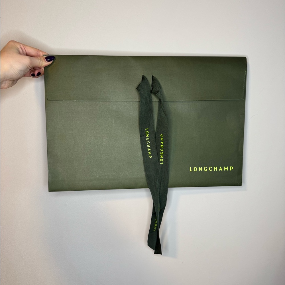 💥$5 SALE💥 Authentic Longchamp Gift bag gift wrapping in green